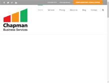 Tablet Screenshot of chapmanbusinessservices.com